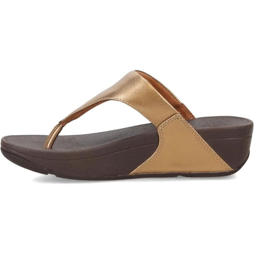 Women's Flip-Flop Thong Sandals Brown Leather Classic Comfort Slip On Shoes